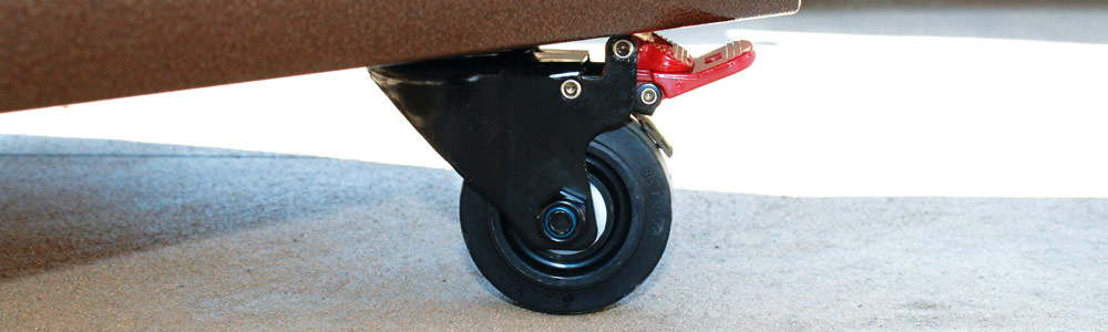 Casters with Stainless-Steel Axles and Rivets